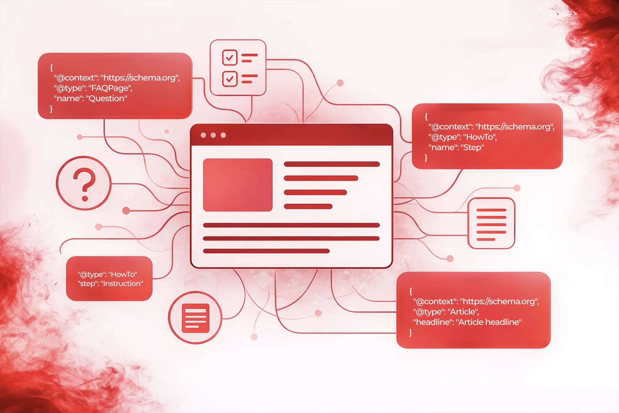 Wizualizacja danych strukturalnych Schema.org – rodzaje znaczników: FAQPage, HowTo, Article i ich połączenie ze stroną internetową